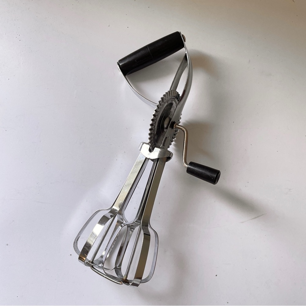 MCM Ekco Super Whip Vintage Hand Crank Rotary Egg Beater 1950-60 Mid Century